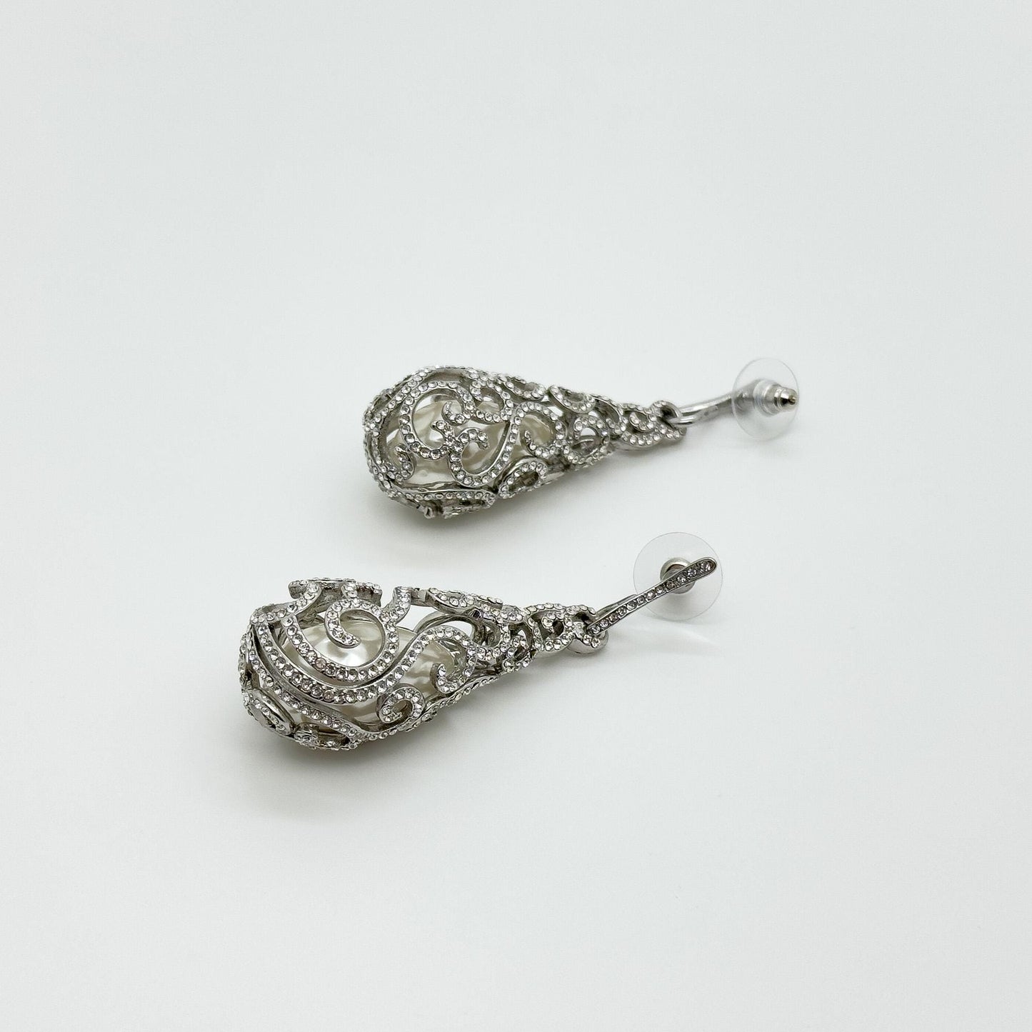 Patterned Court Style Drop Earrings