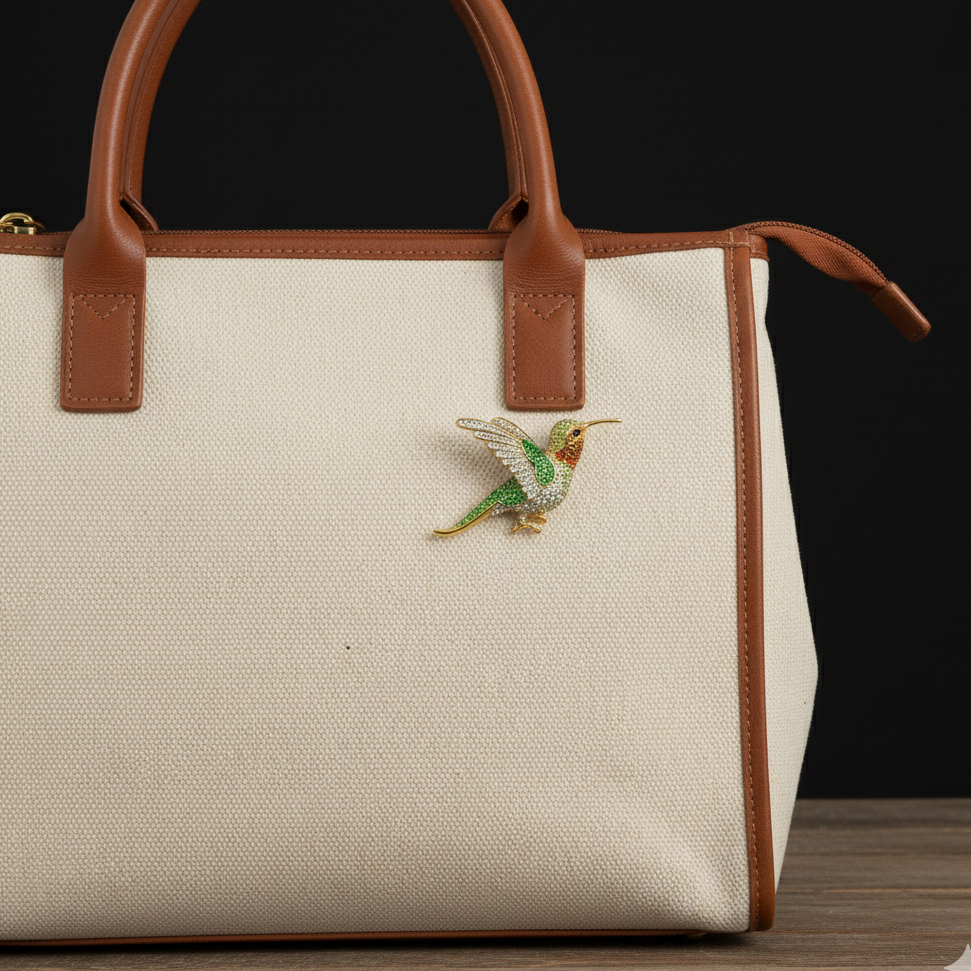 Dancing Hummingbird Brooch