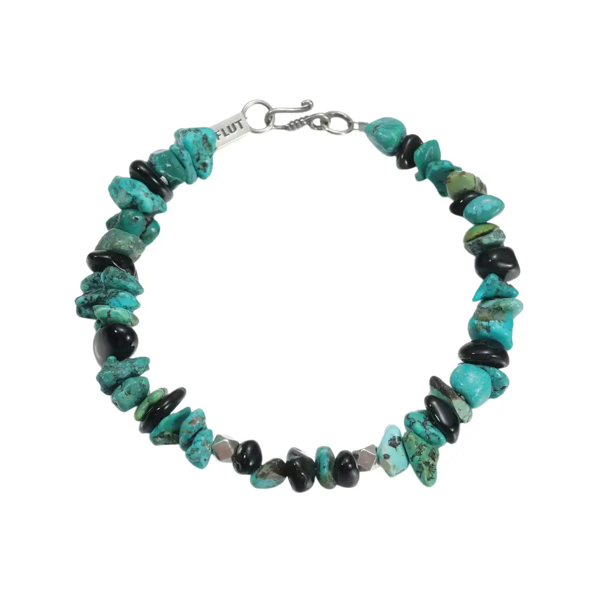 Turquoise small design ethnic beaded bracelet for men and women, silver 925 sample, ethnic style
