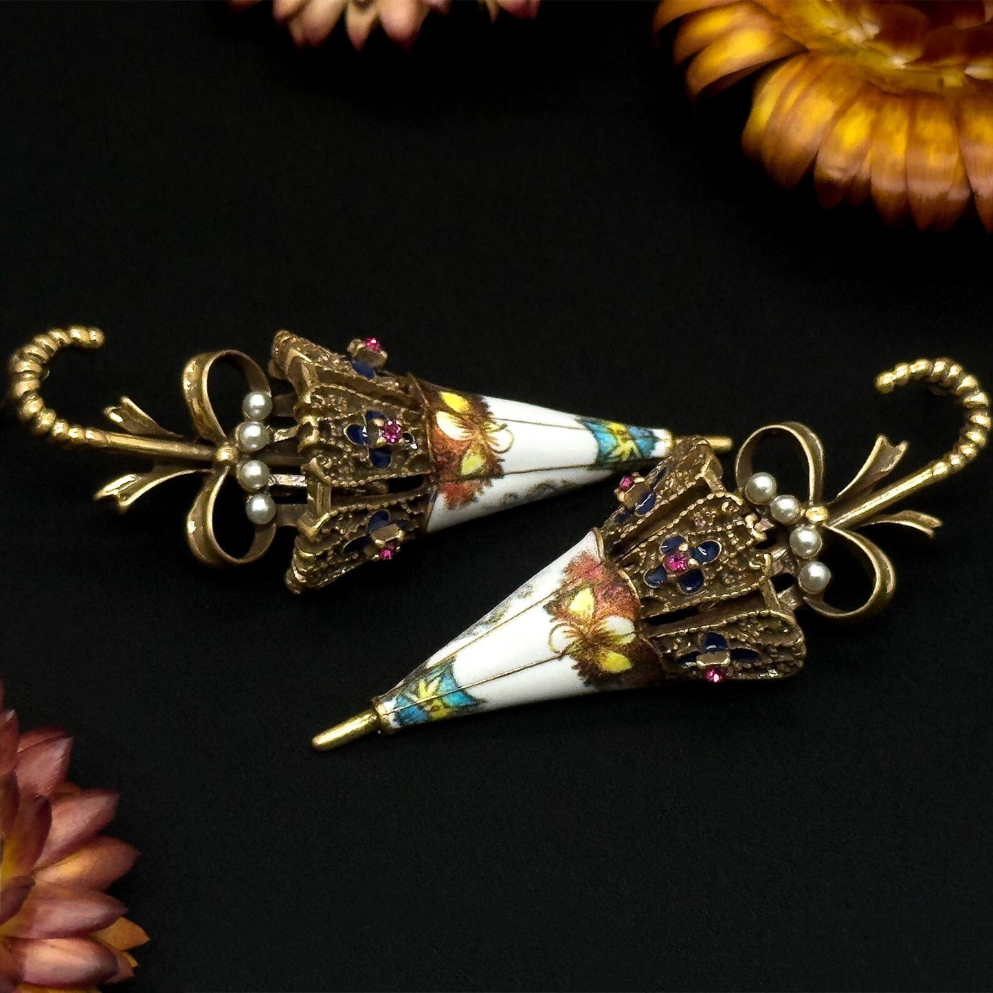 Creative Vintage Umbrella Earrings