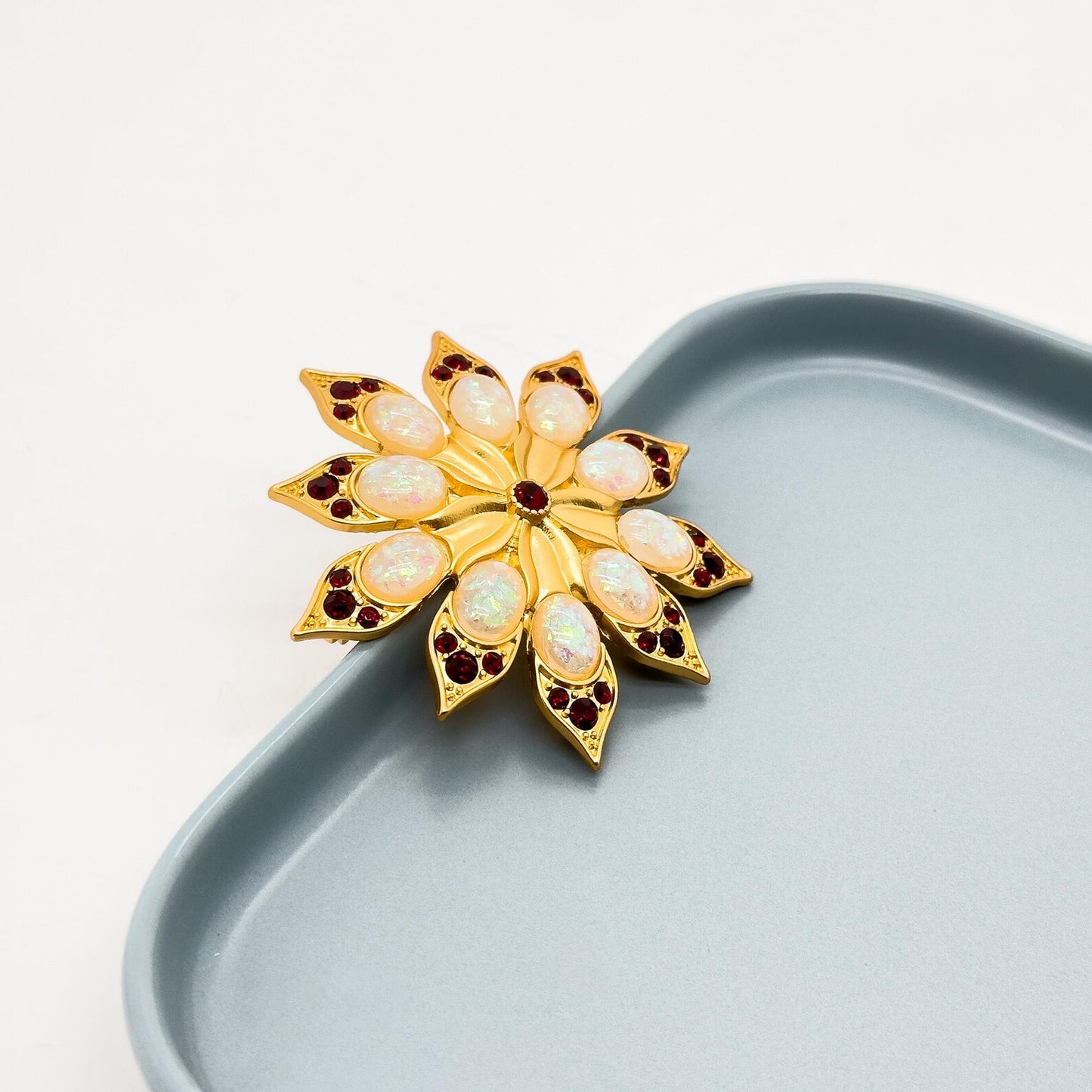 Vintage Art Deco Sunflower Flower Brooch