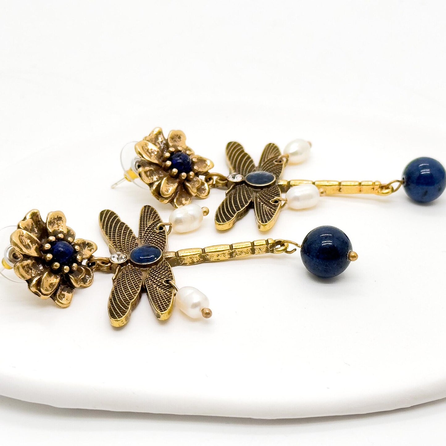 Vintage Ethnic-Style 3D Dragonfly Earrings