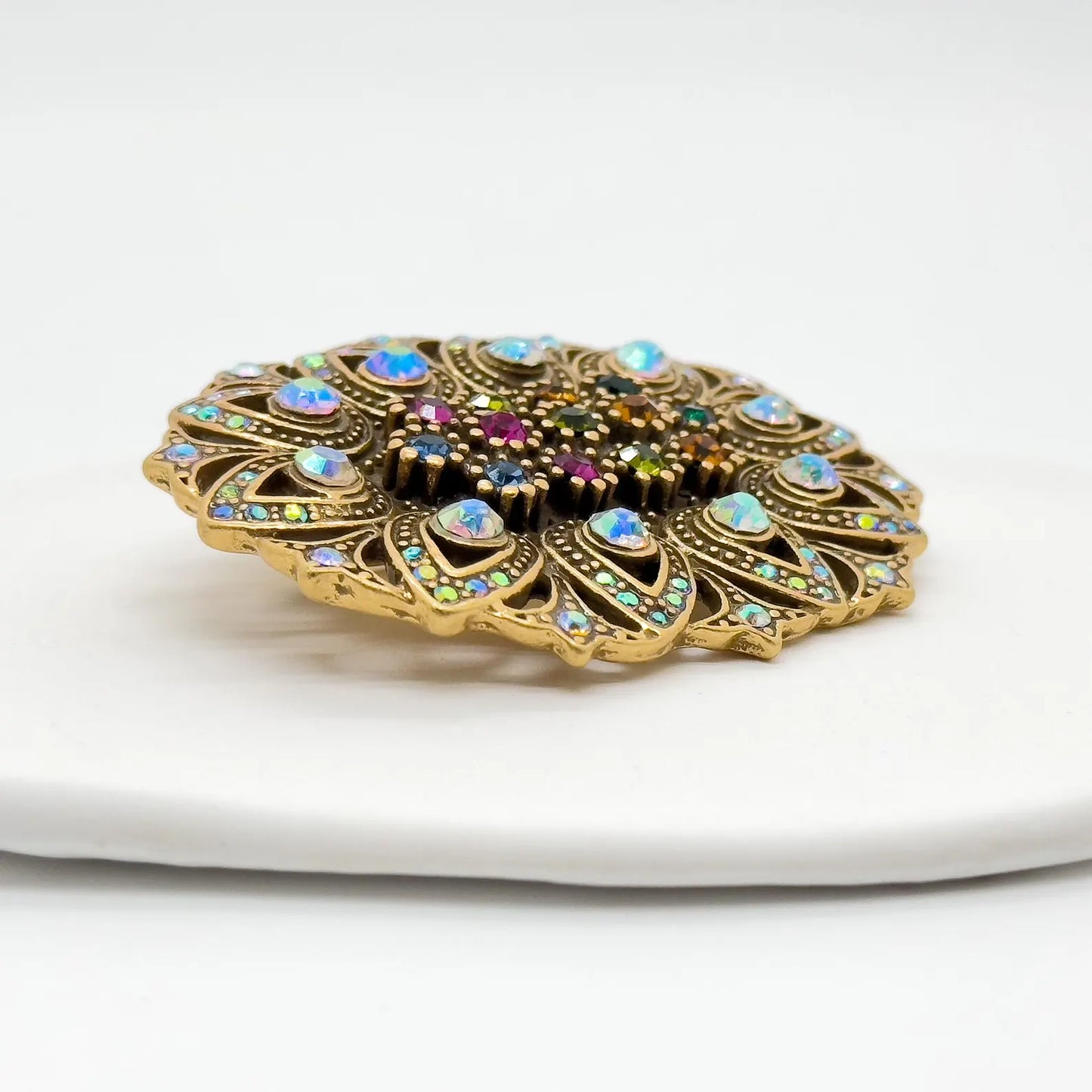 Vintage Art Deco Elegant Flower Brooch