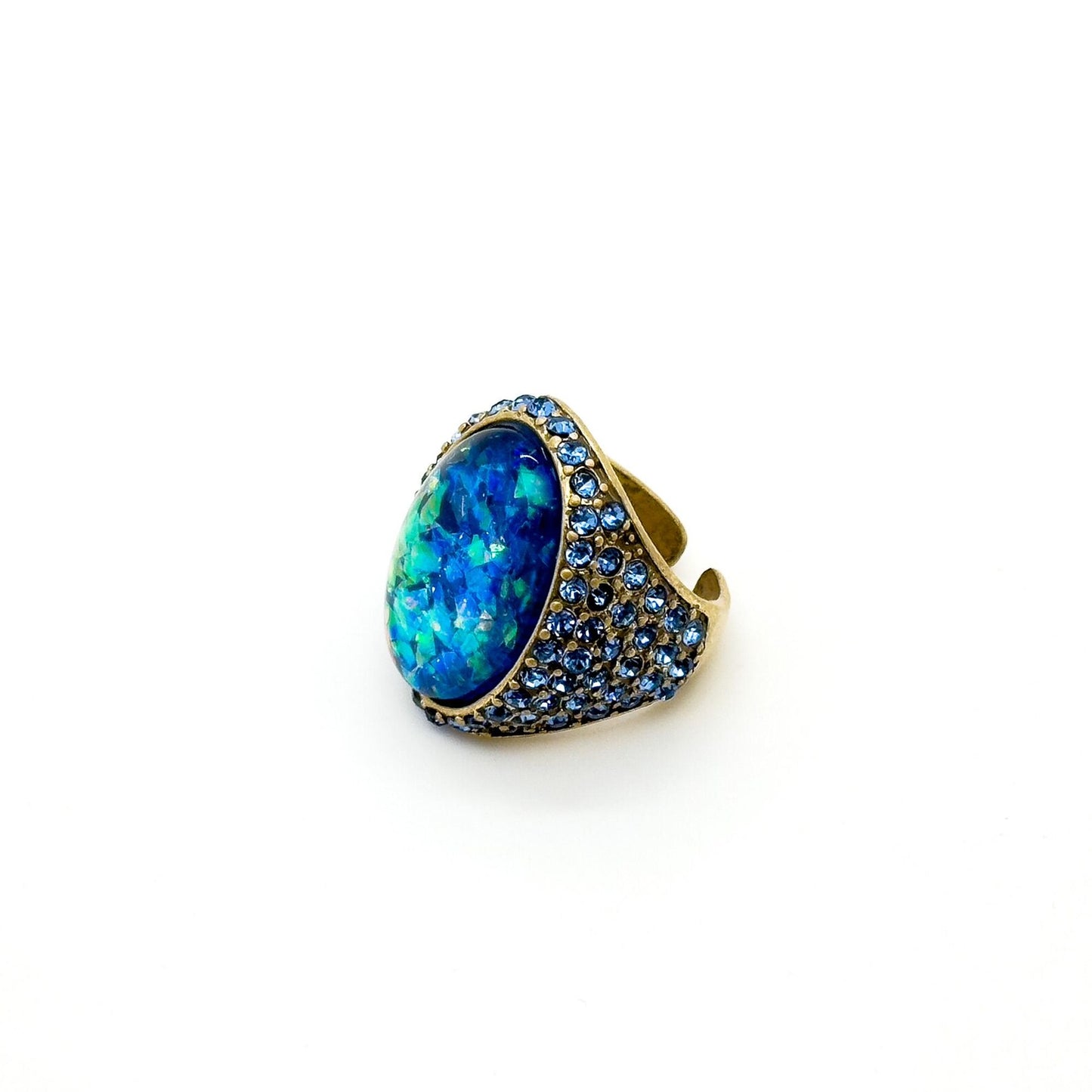Vintage Art Deco Crystal Ring
