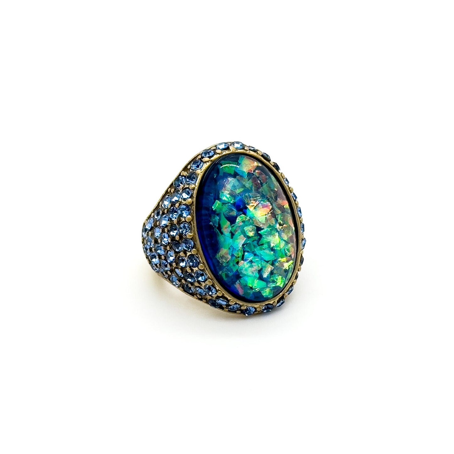 Vintage Art Deco Crystal Ring