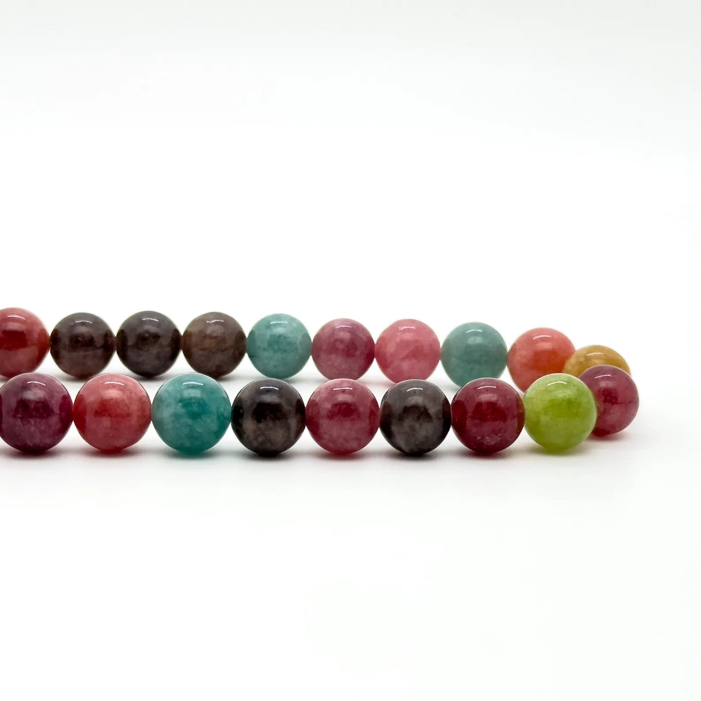 Art Deco Colorful Gemstone Necklace & Bracelet Set