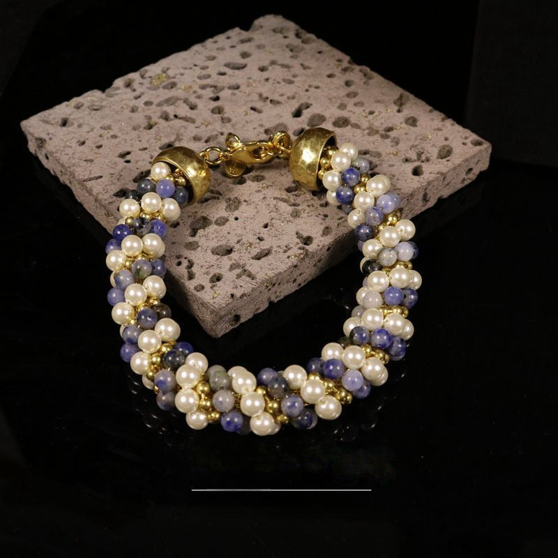Minimalist Pearl Beaded Necklace Set