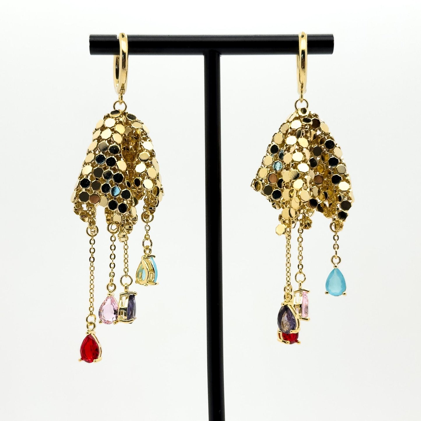 Art Deco Sequin Tassel Earrings