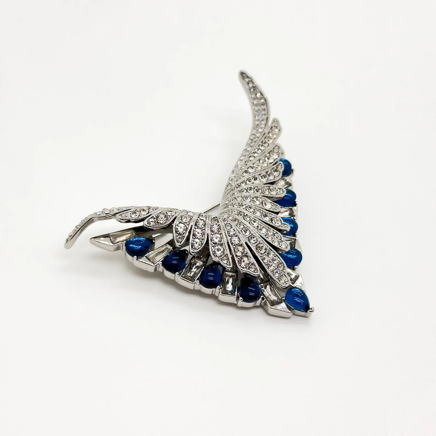 Vintage Art Deco Angel Wings Brooch