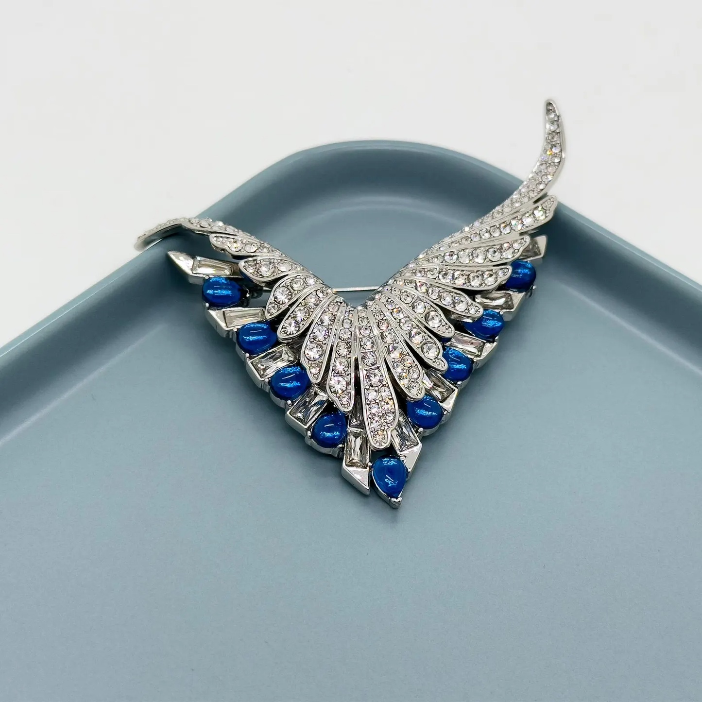 Vintage Art Deco Angel Wings Brooch