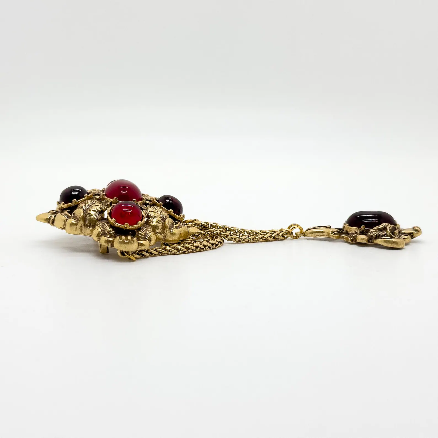 Vintage Gemstone Pendant Brooch