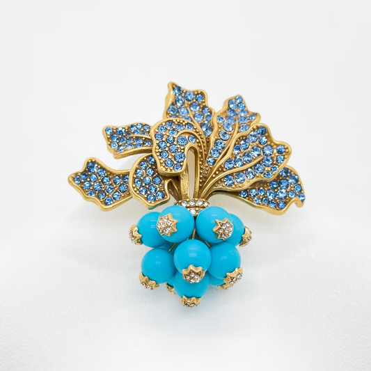 Vintage Radish Art Deco Brooch