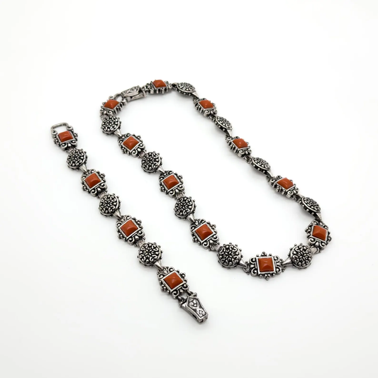 Vintage Tribal Necklace & Bracelet Set