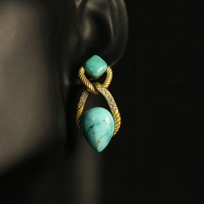 Vintage-Inspired Elegant Stone Earrings