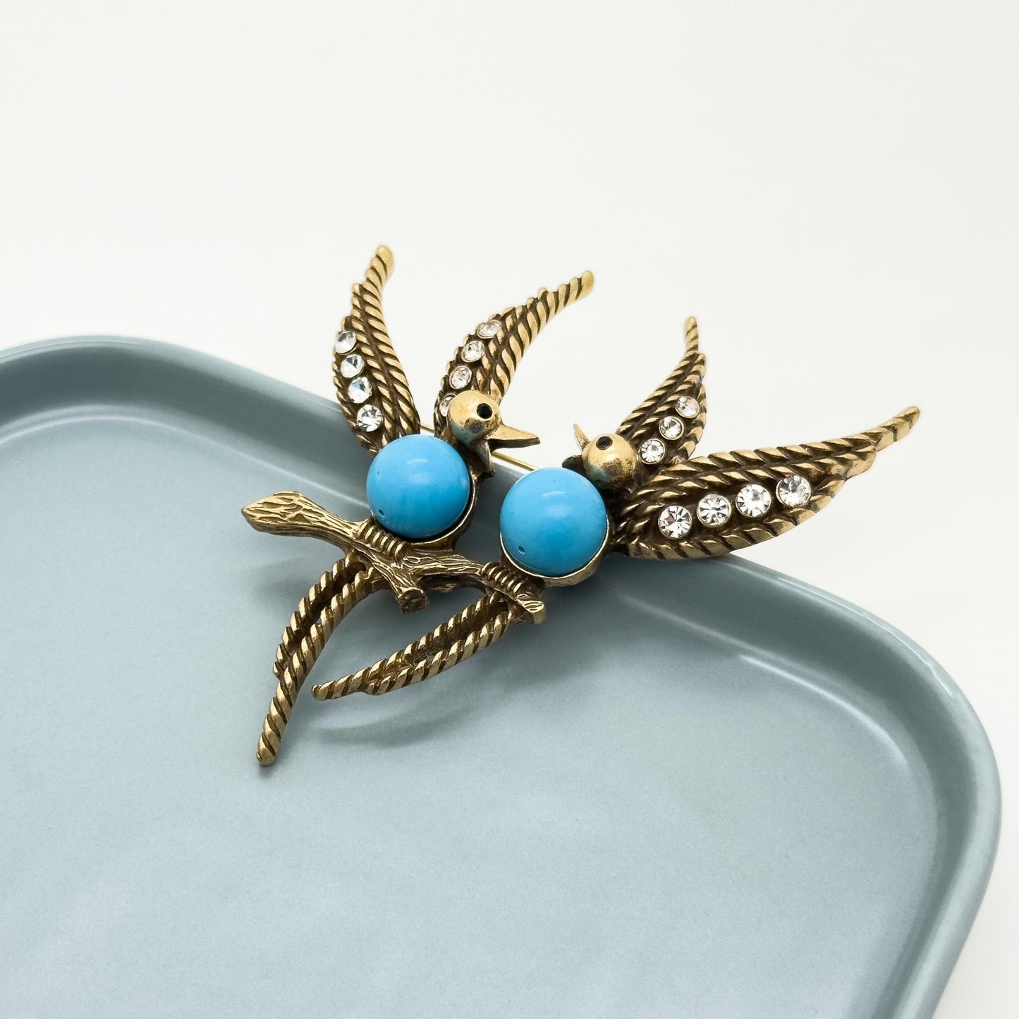 Vintage Art Deco Bird Brooch