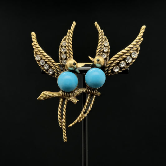 Vintage Art Deco Bird Brooch