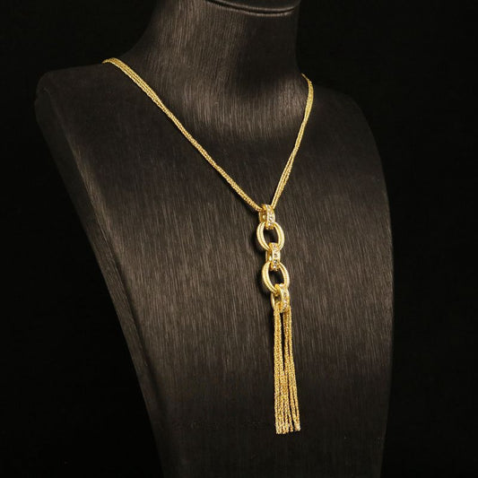 Minimalist Luxury Long Tassel Earrings & Necklace Set