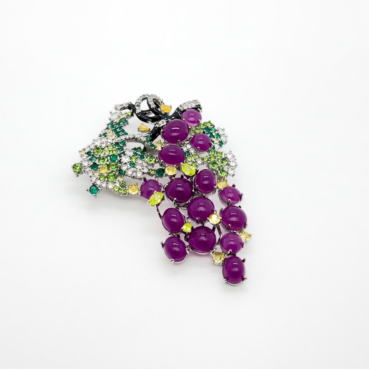 Vintage Art Deco Grape Countryside French Brooch