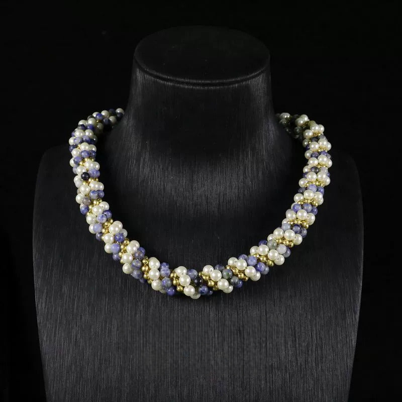 Minimalist Pearl Beaded Necklace Set