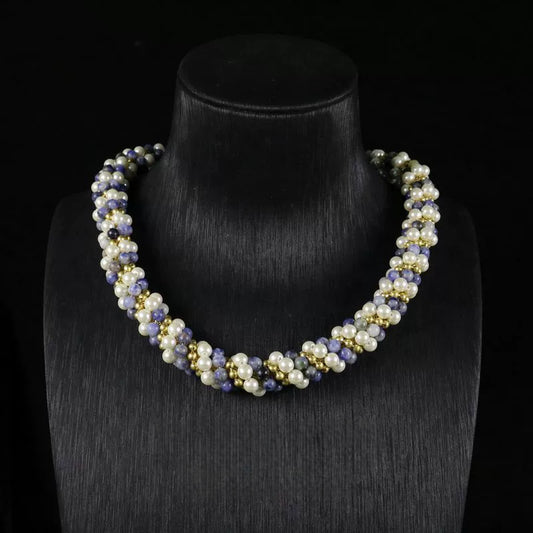 Minimalist Pearl Beaded Necklace Set