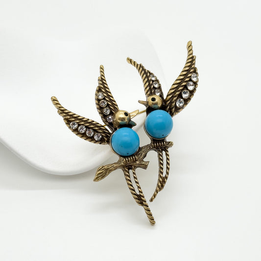 Vintage Art Deco Bird Brooch