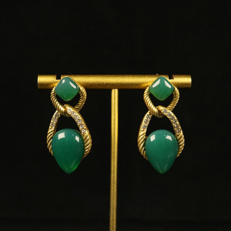 Vintage-Inspired Elegant Stone Earrings
