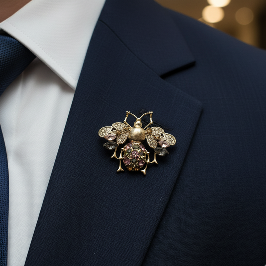 Vintage Golden Bee Brooch