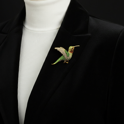 Dancing Hummingbird Brooch
