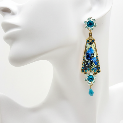 Gatsby Enamel Drop Earrings
