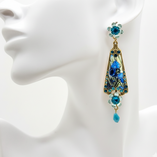 Gatsby Enamel Drop Earrings