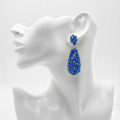 Royal Sapphire Cascade Drops Earrings