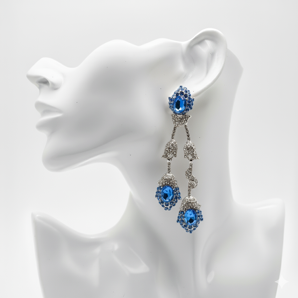 Deco Iris Cascade Drops Earrings