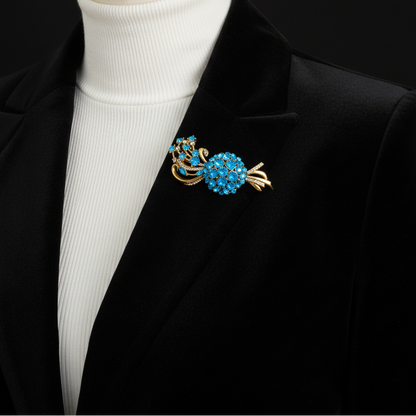 Retro StyleCrystal Bouquet Brooch