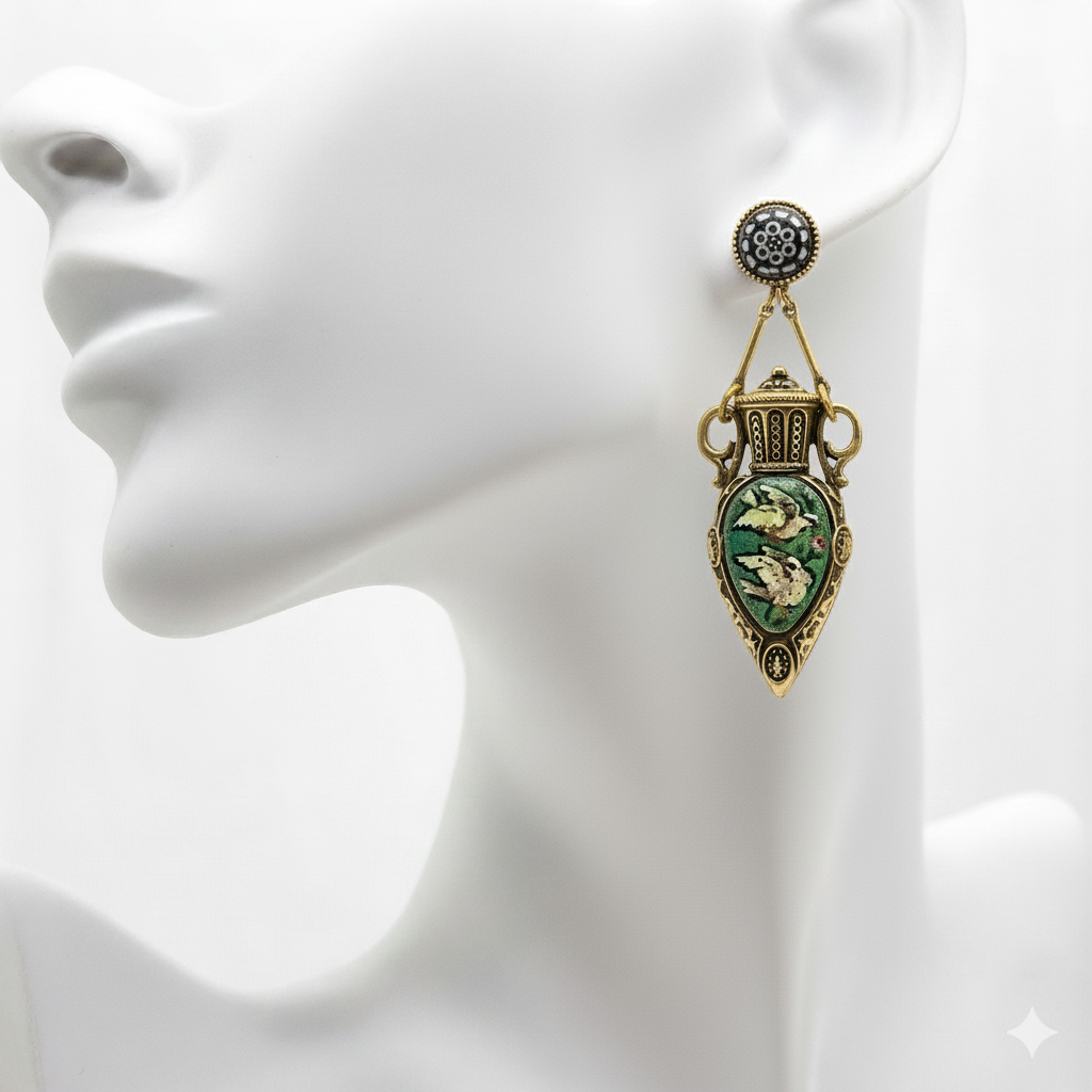 Vintage Pigeon Pendant Jewelry Se