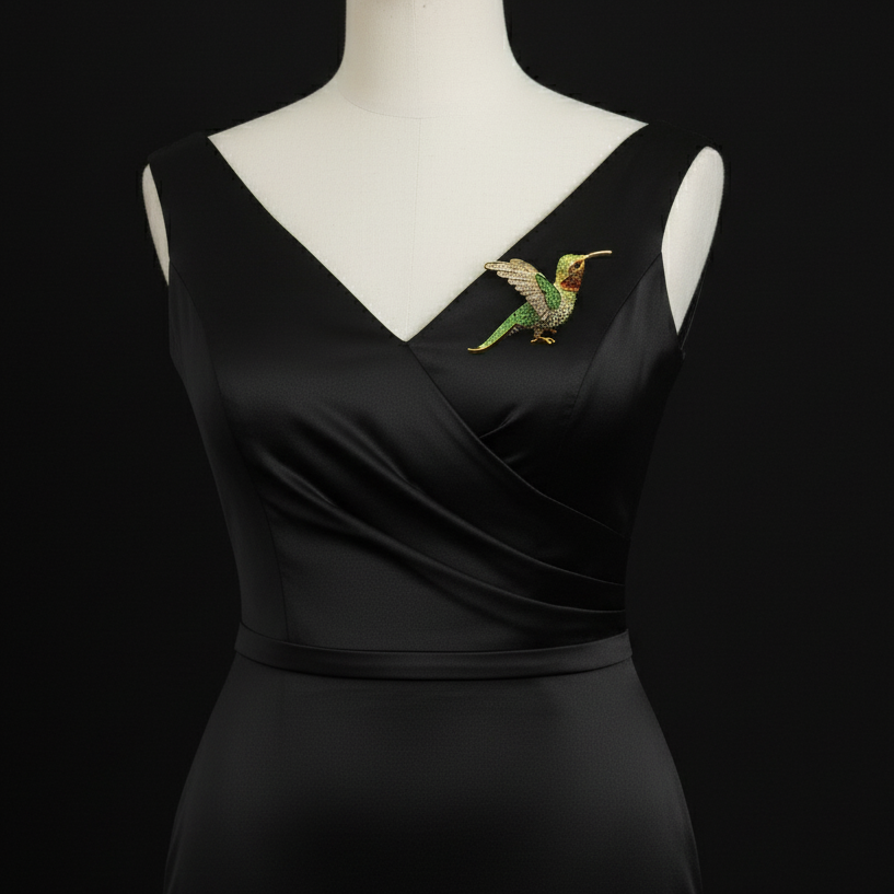 Dancing Hummingbird Brooch