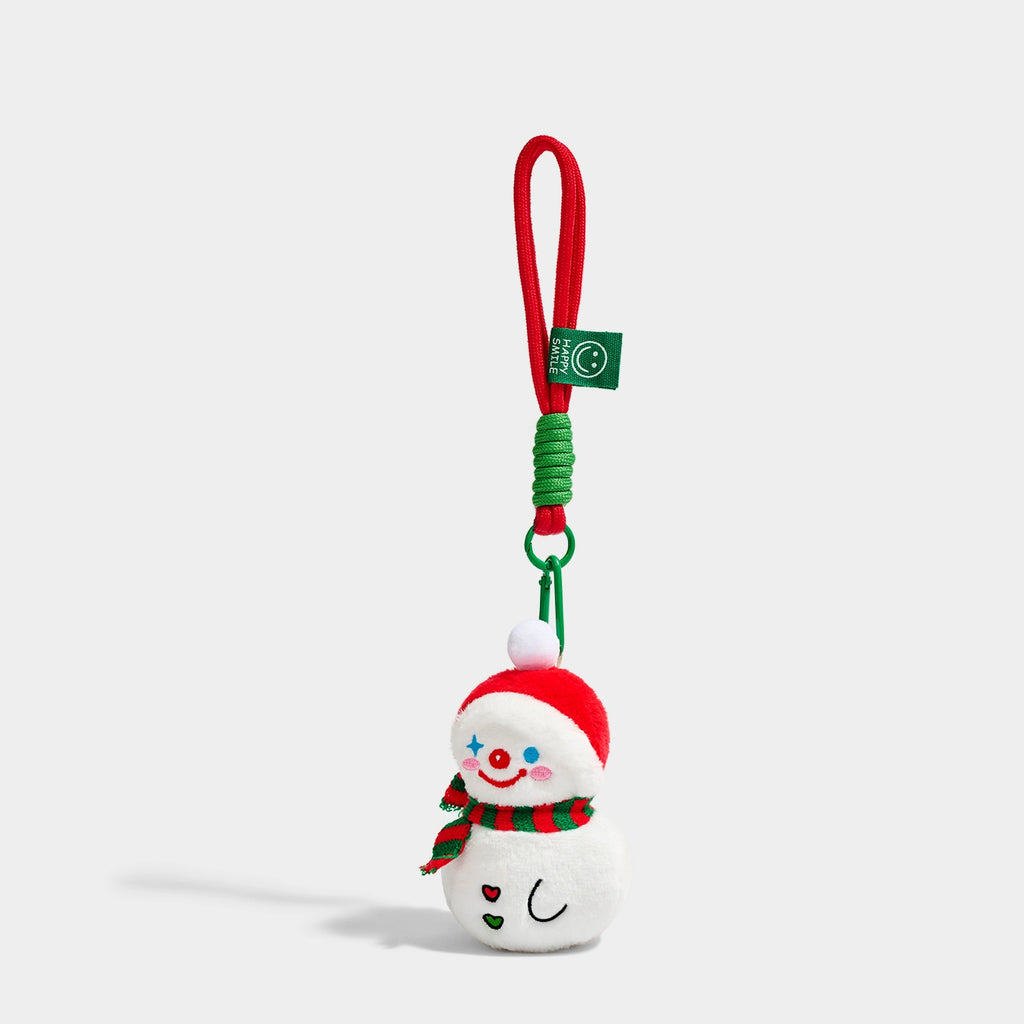 Charming KEVINMINLER Plush Snowman Keychain Bag Pendant - Festive Birthday Gift