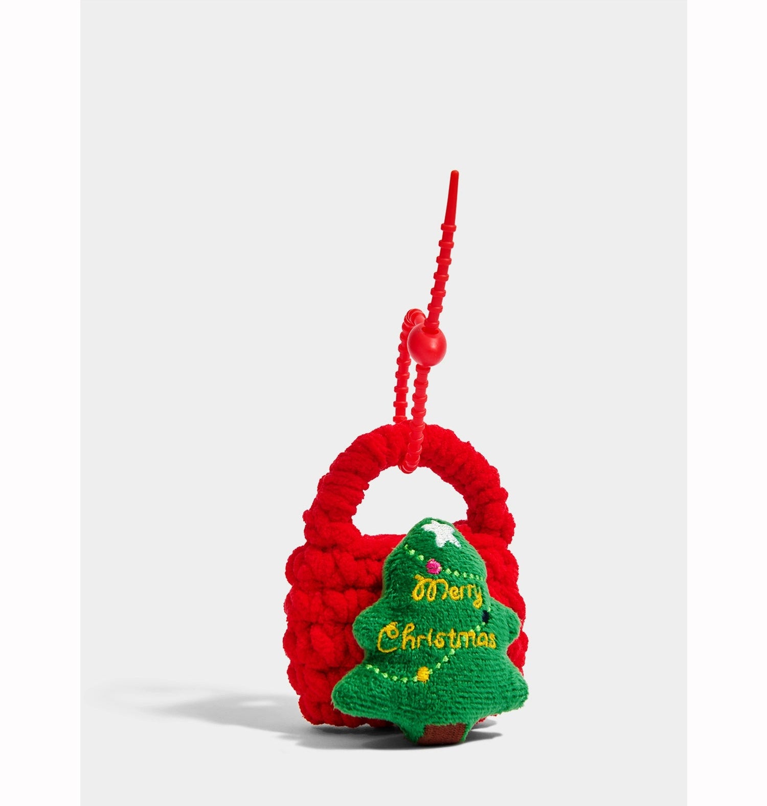 Adorable Knitted Christmas Coin Purse Pendant for Keys or Headphones