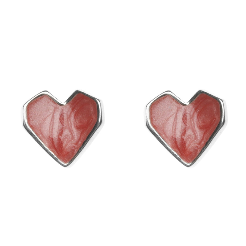 Bold Heart Stud Earrings: Premium S925 Sterling Silver, Unisex, Trend-Forward
