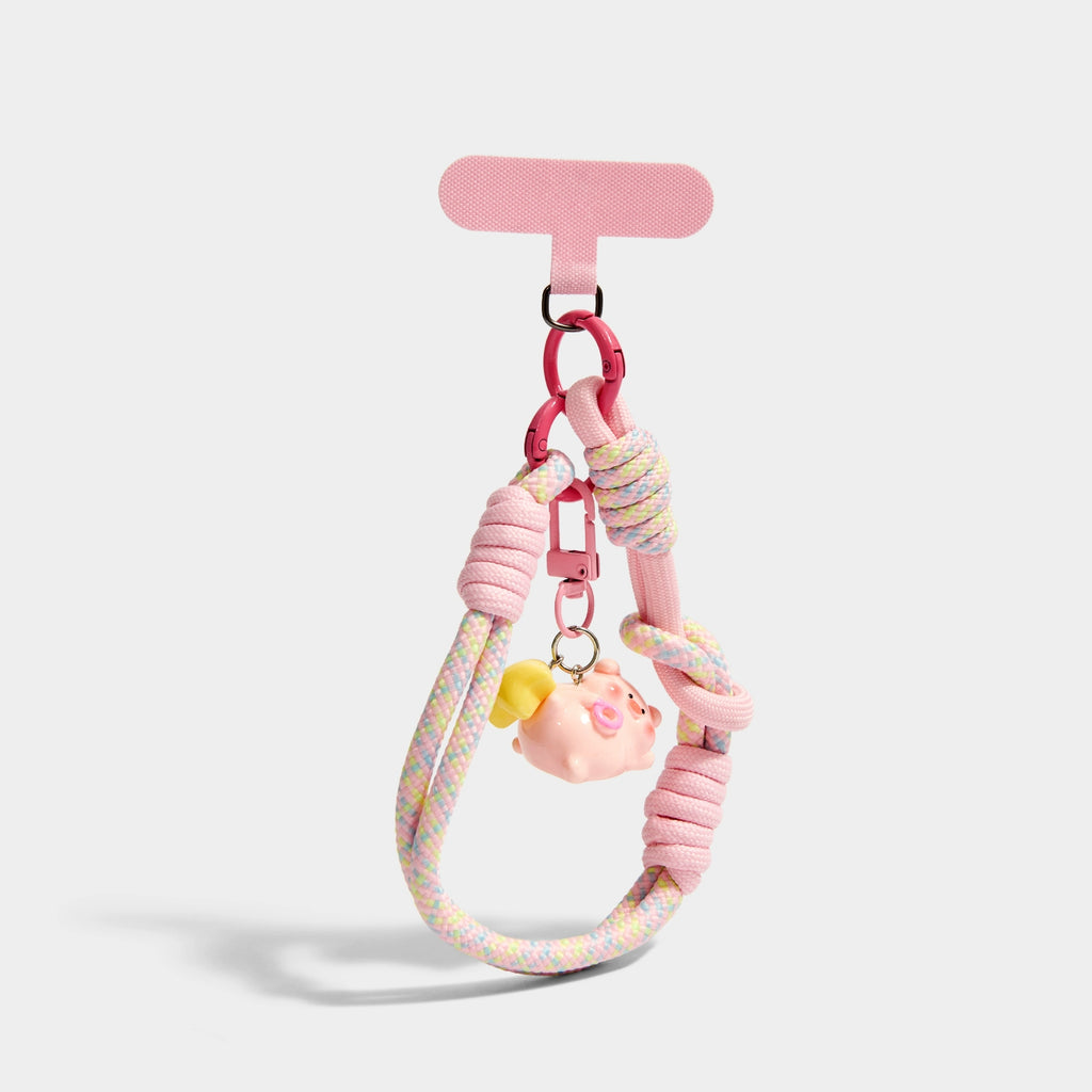 Adorable Pink Pig Keychain Pendant, Mobile Phone Strap & Bag Charm Gift