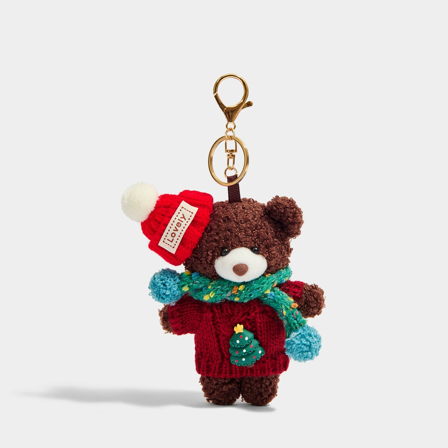 Adorable Knitted Sweater Bear Keychain & Pendant – Unique Christmas Birthday Gift