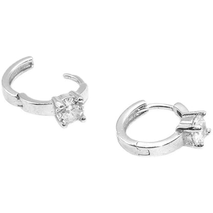 S925 Sterling Silver Zircon Ear Cuff Earrings - Unisex Trendy Non-Pierced Ear Clip