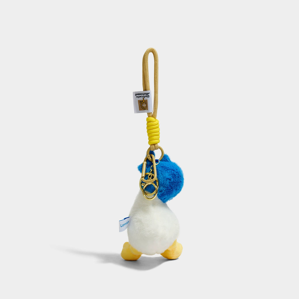Adorable KEVINMINLER Crooked Head Duck Plush Keychain Pendant Bag Charm Gift
