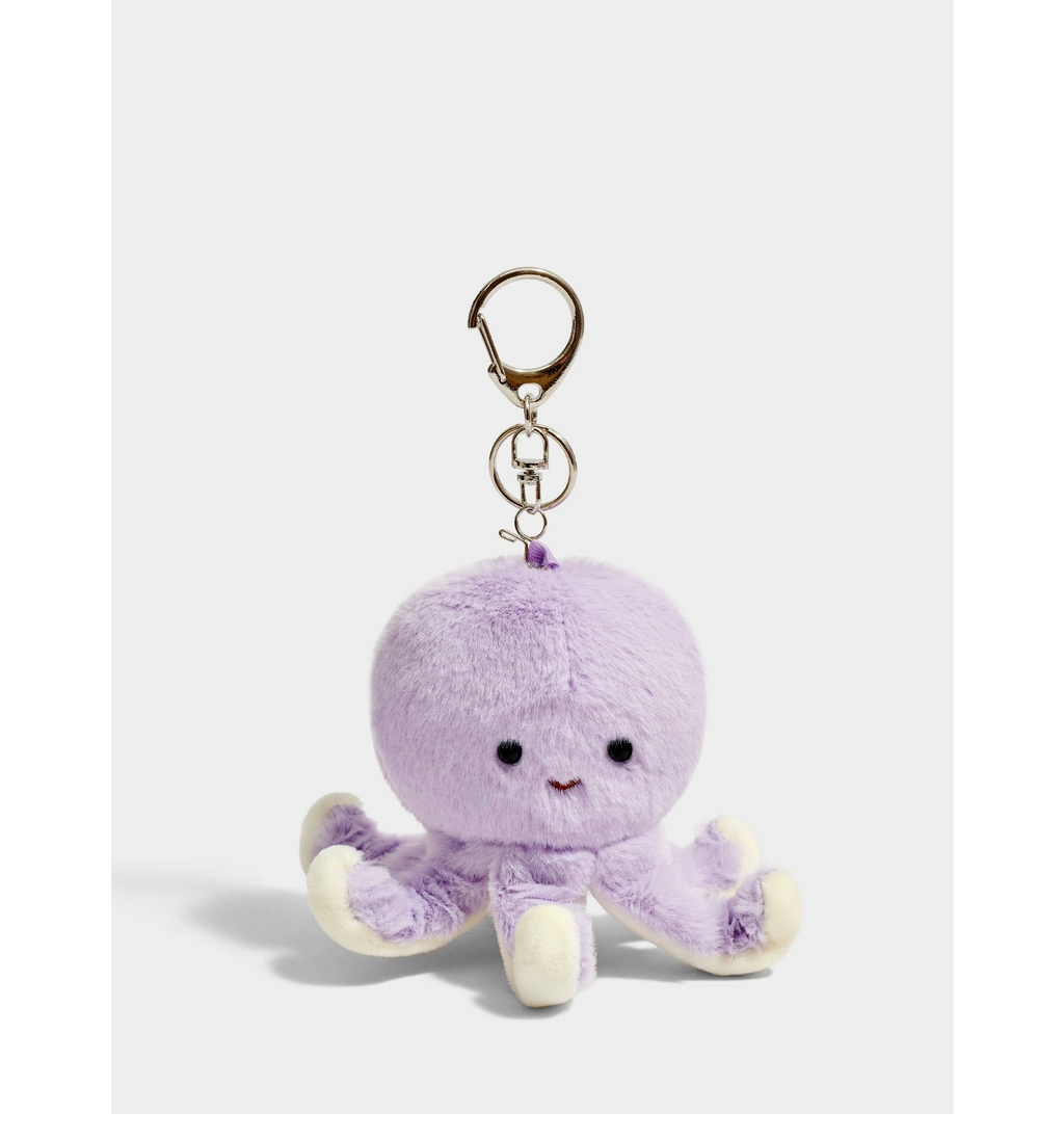 Cute Ocean Family Plush Keychain Pendant – Soft Marine Animal Bag Charm