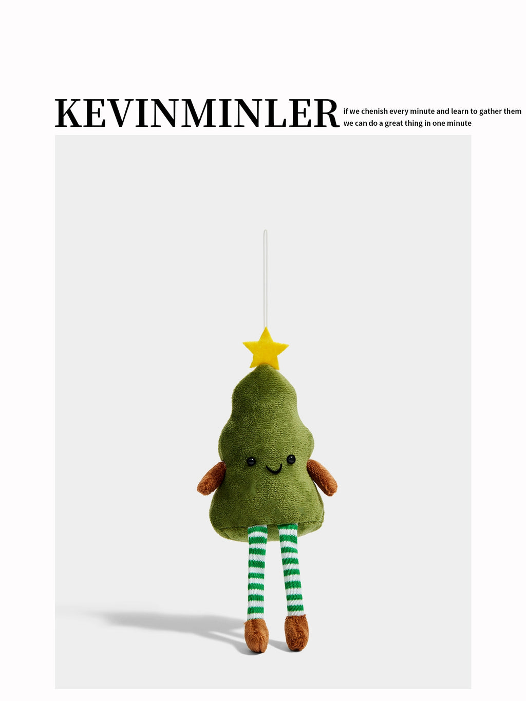 KEVINMINLER Christmas Star Plush Keychain Bag Charm - Unique Festive Gift