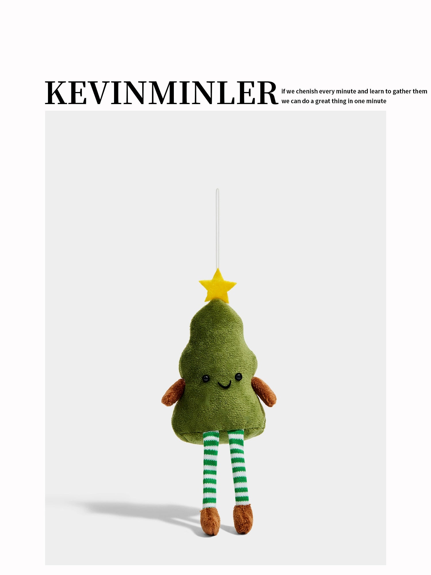 KEVINMINLER Christmas Star Plush Keychain Bag Charm - Unique Festive Gift