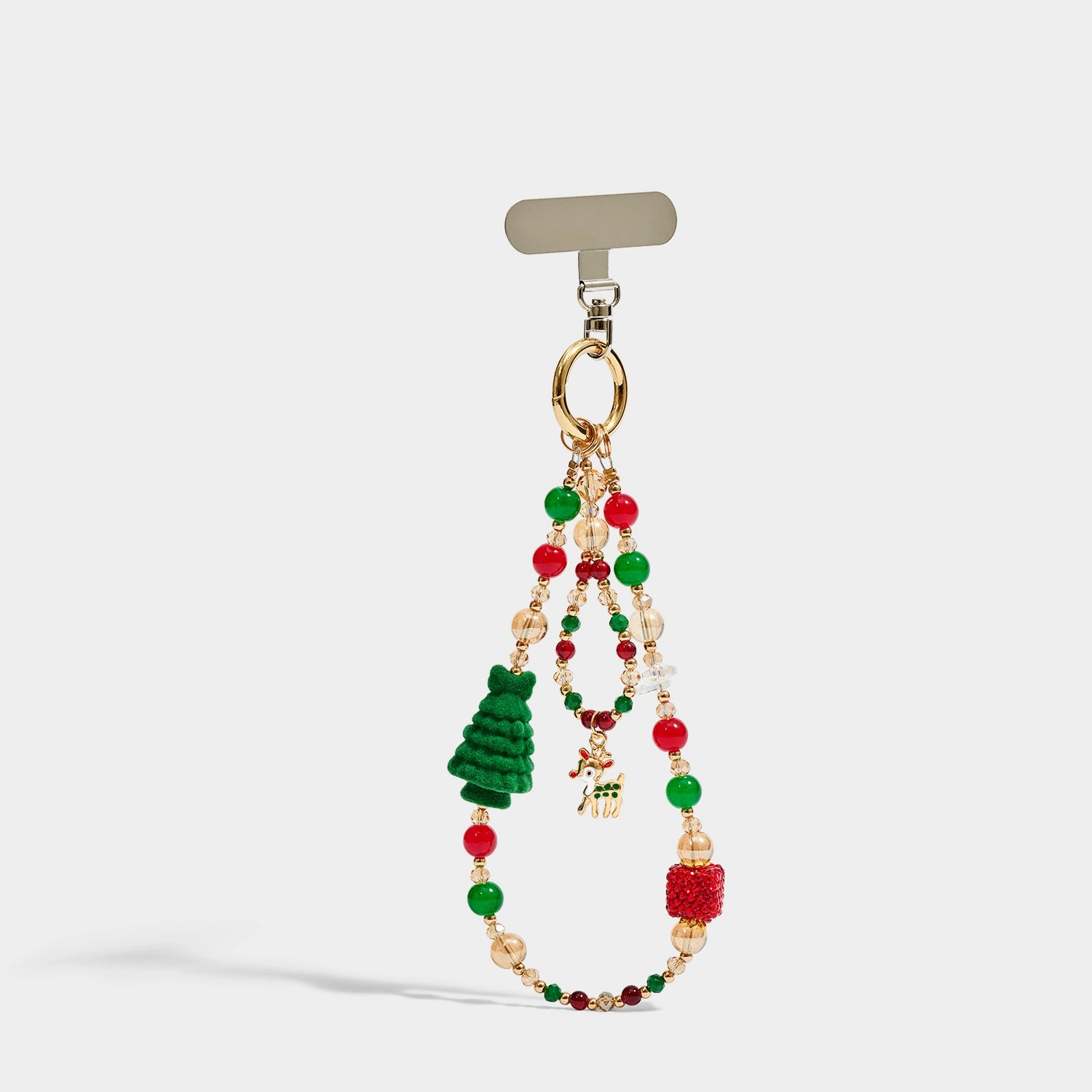 KEVINMINLER Christmas Reindeer Elk Pendant Keychain Bag Charm Phone Ornament Gift