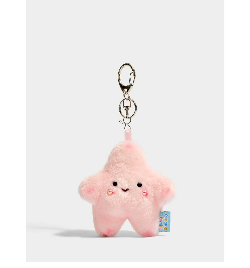 Cute Ocean Family Plush Keychain Pendant – Soft Marine Animal Bag Charm