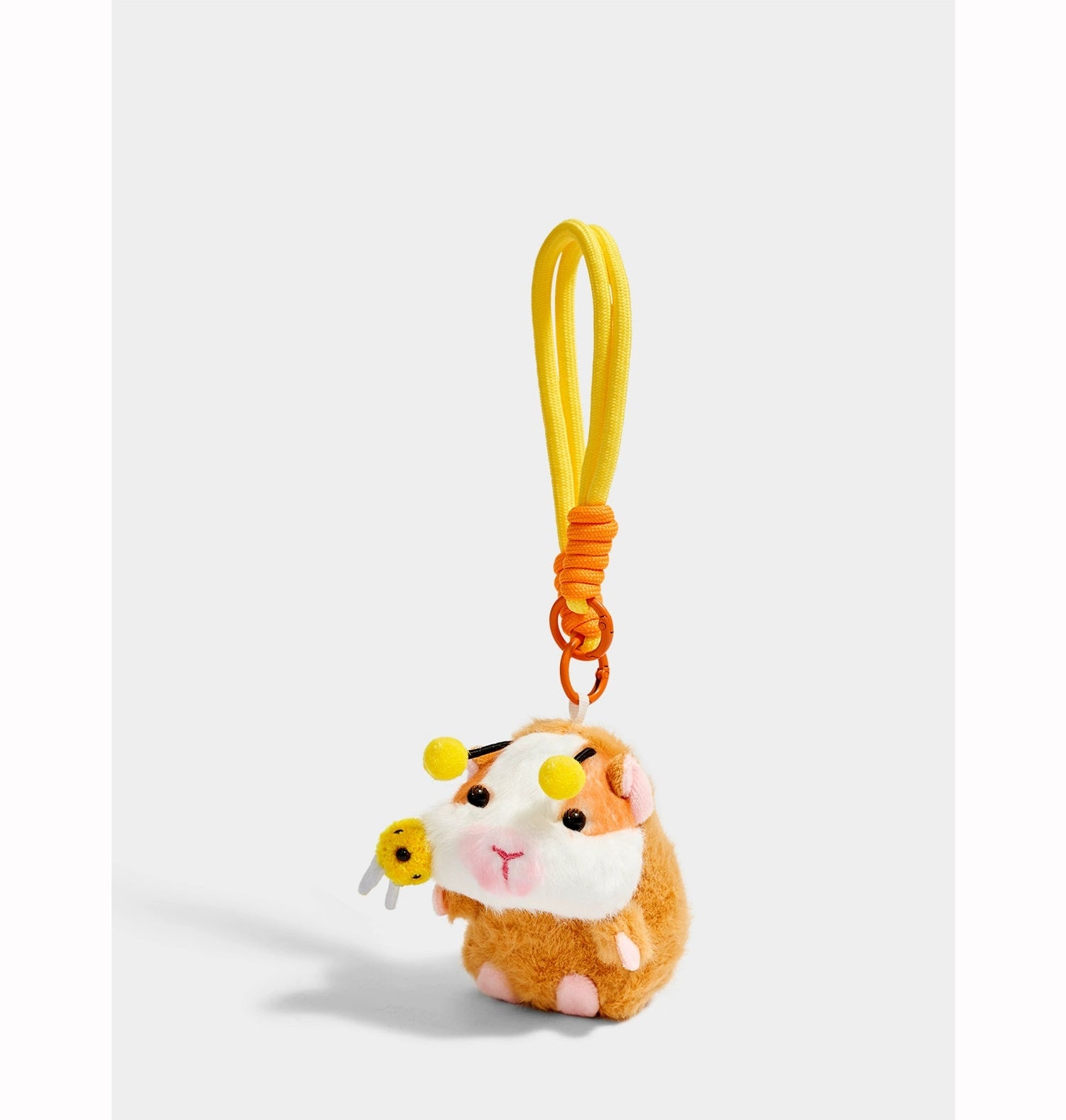 Adorable Plush Bee Guinea Pig Keychain | Cute Backpack Bag Charm Present
