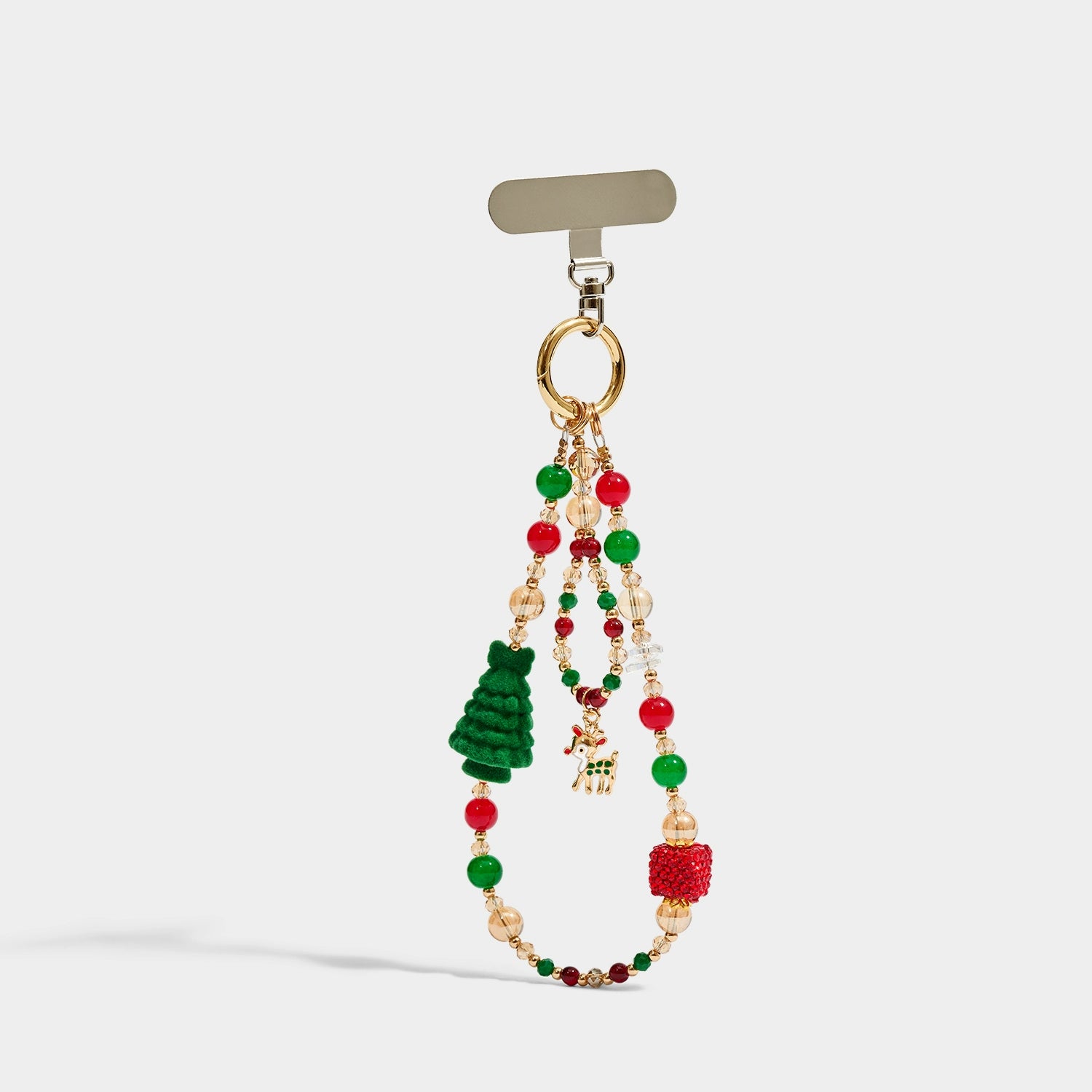 KEVINMINLER Christmas Reindeer Elk Pendant Keychain Bag Charm Phone Ornament Gift