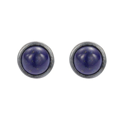 Retro organic universal earrings for men and women, silver 925 sample
